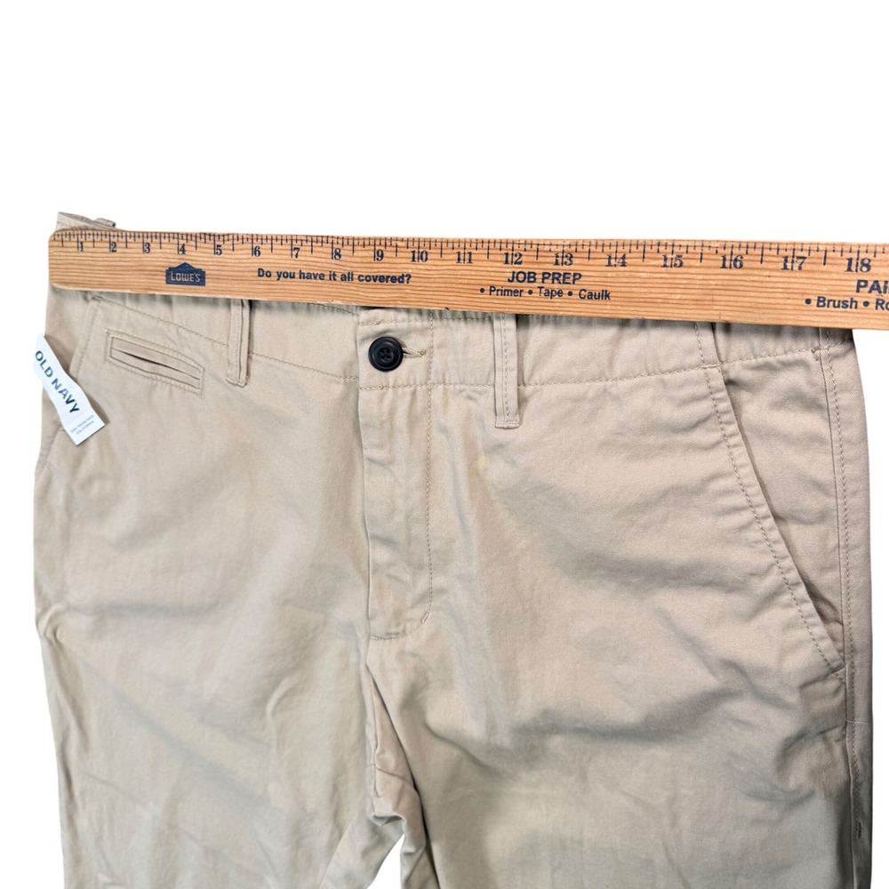 Old Navy Mens Broken-In Straight Chino Pants Khaki Tan 35x30 New - Picture 7 of 11